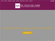 Tablet Screenshot of nicolineambe.com